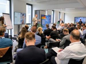 Ukrainische und deutsche Unternehmer im Austausch